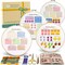Classic Embroidery Stitches Practice Kit – Beginner Embroidery Set for Adults & Kids with Threads, Needles, Hoop, Scissors & Video Tutorial